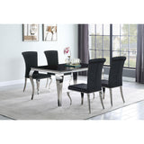 English Elm Black Upholstered Side Chairs (Set Of 4)