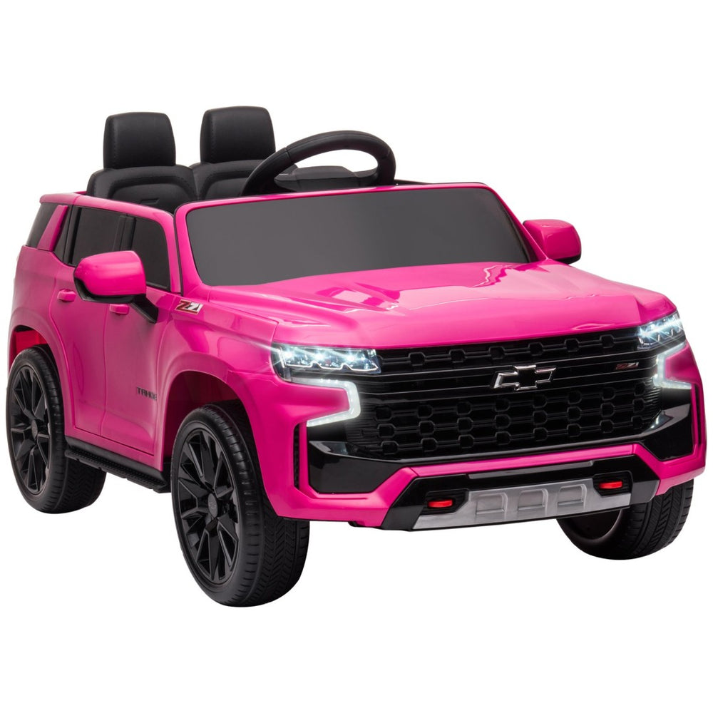 English Elm Aosom Chevrolet Tahoe 12v Kids Electric Ride on Truck with Remote and Suspension W2225P156316