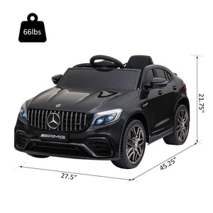 English Elm Aosom Bmw 507 Licensed Kids 12v Ride on Car with Remote Suspension and Retro Style Black W2225P156315