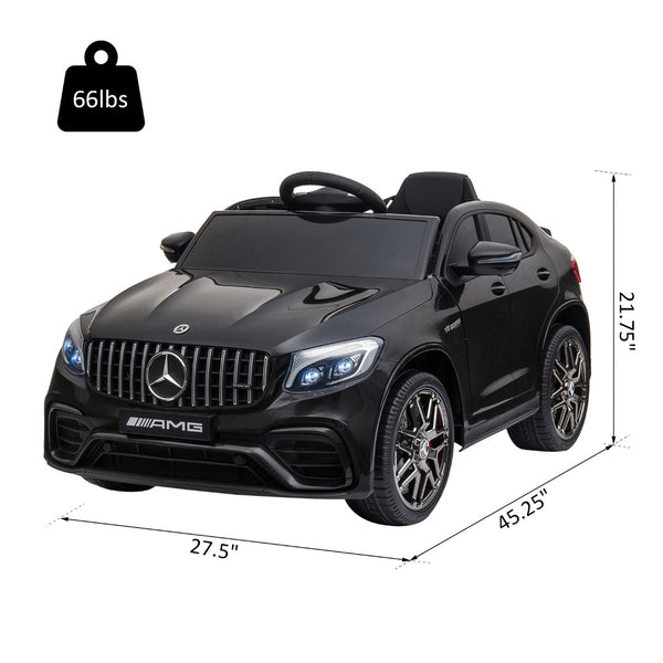 English Elm Aosom Bmw 507 Licensed Kids 12v Ride on Car with Remote Suspension and Retro Style Black W2225P156315