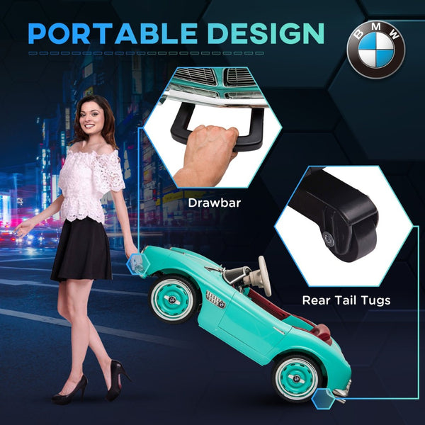 English Elm Aosom Bmw 507 Licensed Kids 12v Ride on Car with Remote Suspension and Retro Style W2225P156322