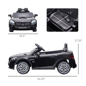 English Elm Aosom Mercedes Slc 300 Kids 12v Ride on Car with Remote Suspension and Lights W2225P156313