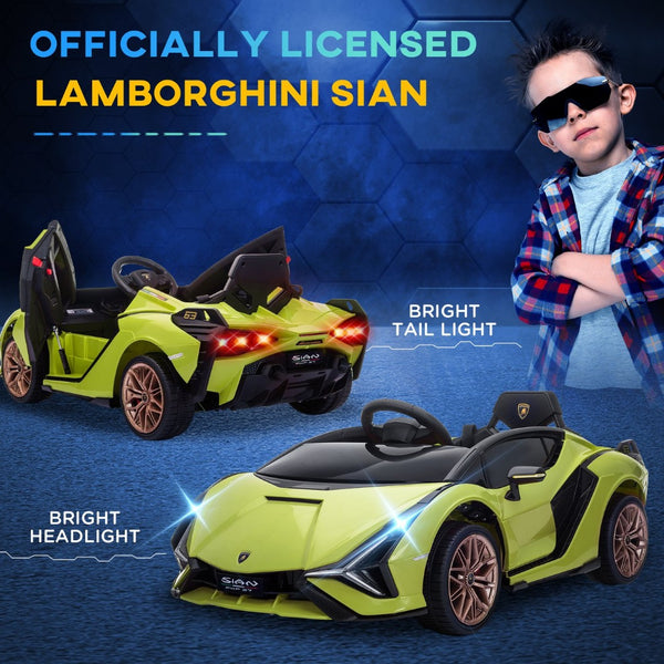 English Elm Aosom Mercedes Slc 300 Kids 12v Ride on Car with Remote Suspension and Lights W2225P156348
