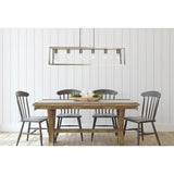 Modern Farmhouse 6-Light Rectangle Chandelier with Adjustable Height & Bulb Compatibility