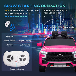 English Elm Aosom Chevrolet Tahoe 12v Kids Electric Ride on Truck with Remote and Suspension W2225P156316