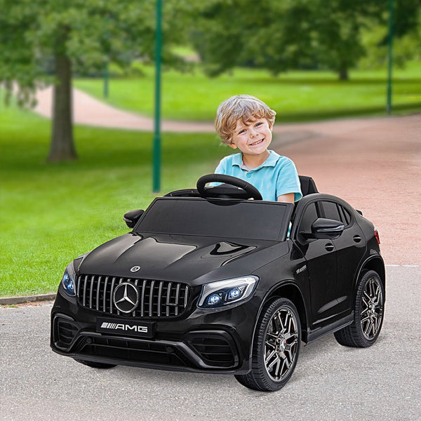 English Elm Aosom Bmw 507 Licensed Kids 12v Ride on Car with Remote Suspension and Retro Style Black W2225P156315