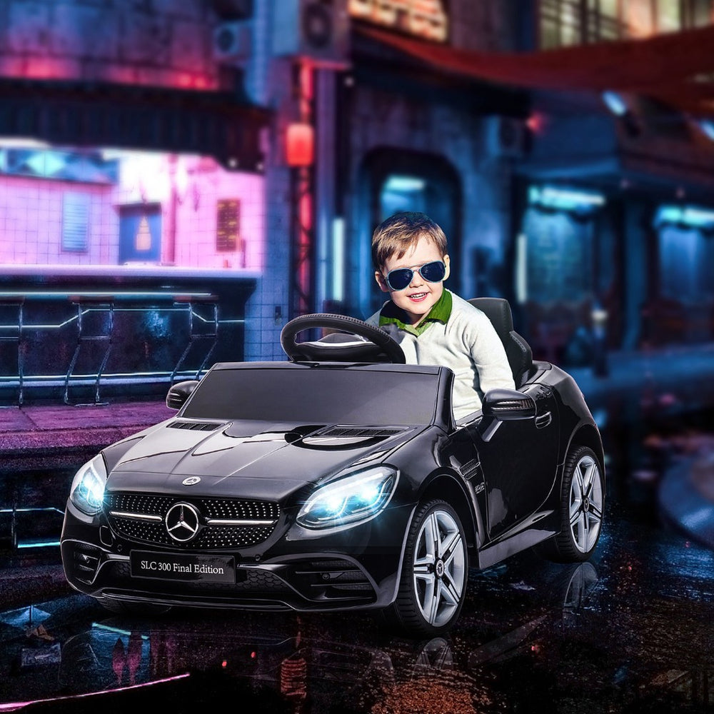 English Elm Aosom Mercedes Slc 300 Kids 12v Ride on Car with Remote Suspension and Lights W2225P156313