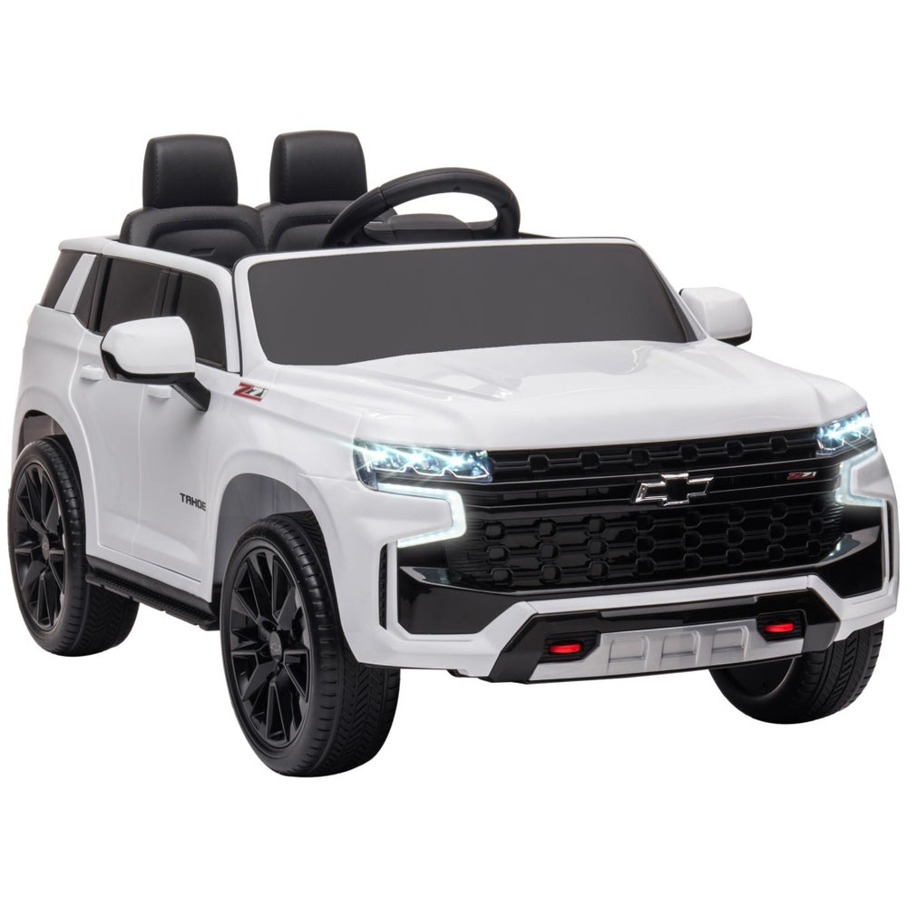 English Elm Aosom Chevrolet Tahoe 12v Kids Electric Ride on Truck with Remote and Suspension W2225P156333