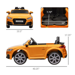 English Elm Aosom Licensed Audi Tt Rs 6v Kids Ride on Car with Remote Suspension and Music W2225P156326