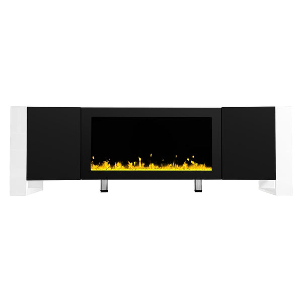 English Elm Only Fireplace Insert with Flame Simulation for Living Room Tv Stand Media Wall WF314697AAA