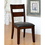 English Elm Pack Of 2 Padded Leatherette Side Chairs In Dark Cherry