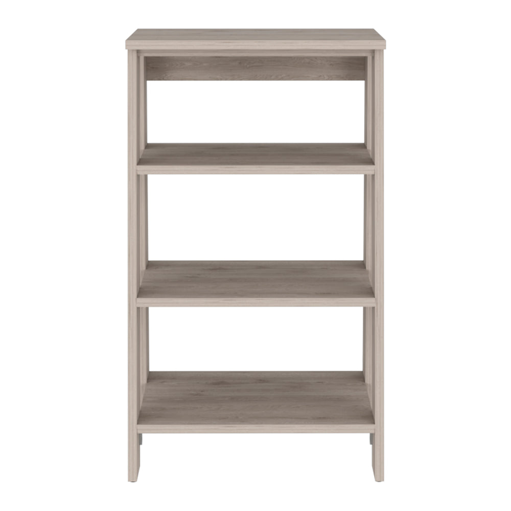 English Elm Cabinet with Four Open Shelves and Legs, 17.3"W x 16.9"D x 29.7"H, Compact Vertical Storage Solution Gray 36.61 L x 20.86 W x 3.93 H B097133247