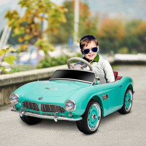 English Elm Aosom Bmw 507 Licensed Kids 12v Ride on Car with Remote Suspension and Retro Style W2225P156322