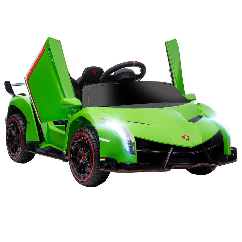 English Elm Aosom Lamborghini Veneno 12v Kids Ride on Car with Butterfly Doors and Remote W2225P156318