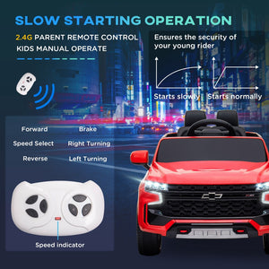 English Elm Aosom Chevrolet Tahoe 12v Kids Electric Ride on Truck with Remote and Suspension W2225P156332