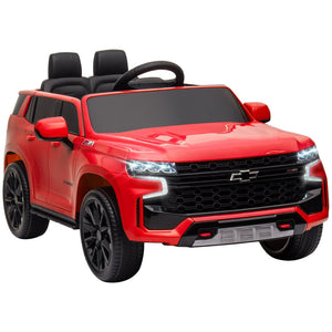 English Elm Aosom Chevrolet Tahoe 12v Kids Electric Ride on Truck with Remote and Suspension W2225P156332
