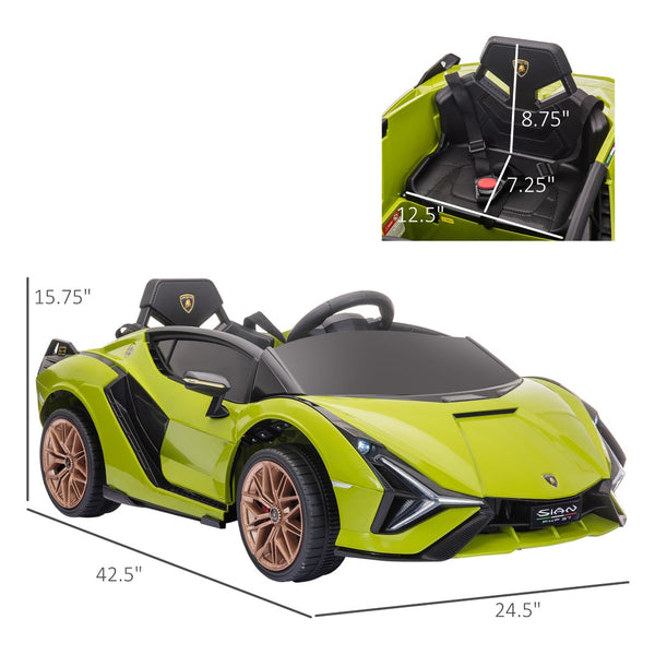 English Elm Aosom Mercedes Slc 300 Kids 12v Ride on Car with Remote Suspension and Lights W2225P156348