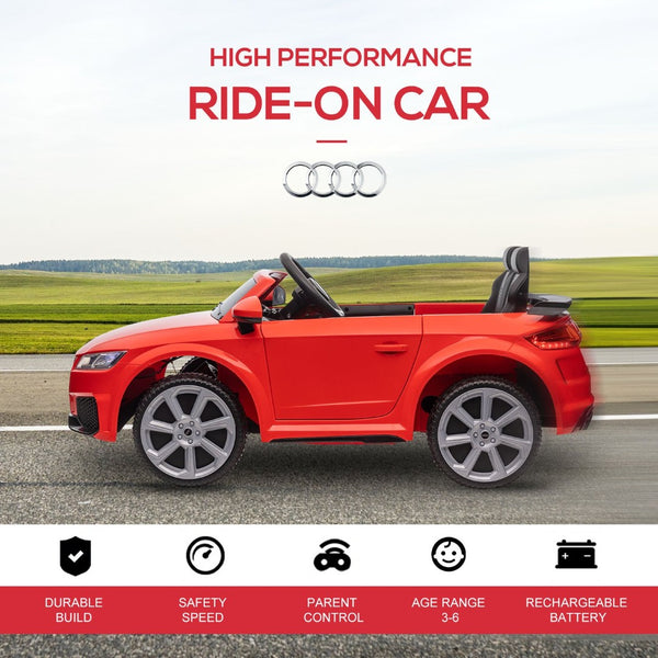 English Elm Aosom Licensed Audi Tt Rs 6v Kids Ride on Car with Remote Suspension and Music W2225P156330