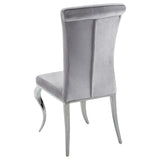 English Elm Grey Upholstered Side Chairs (Set Of 4)