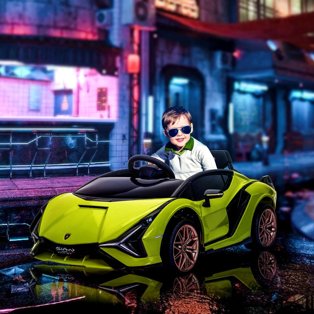 English Elm Aosom Mercedes Slc 300 Kids 12v Ride on Car with Remote Suspension and Lights W2225P156348