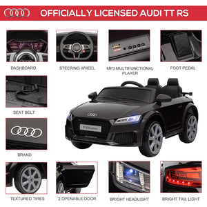 English Elm Aosom Licensed Audi Tt Rs 6v Kids Ride on Car with Remote Suspension and Music W2225P156314