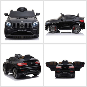 English Elm Aosom Bmw 507 Licensed Kids 12v Ride on Car with Remote Suspension and Retro Style Black W2225P156315