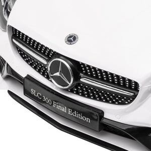 English Elm Aosom Mercedes Slc 300 Kids 12v Ride on Car with Remote Suspension and Lights White W2225P156325