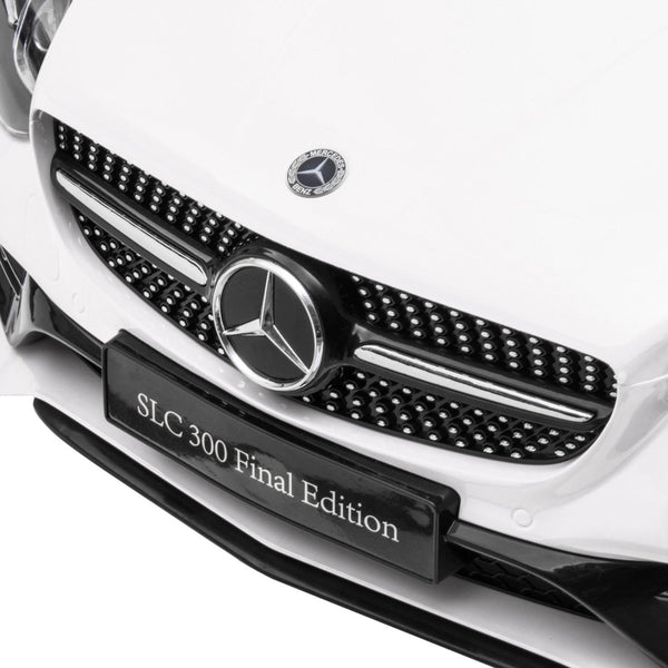 English Elm Aosom Mercedes Slc 300 Kids 12v Ride on Car with Remote Suspension and Lights White W2225P156325