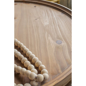 English Elm D29.7" Round Two-tier Side Table Wicker Cane Shelf Turned Legs Artisan Living Room Brown W2078P155914