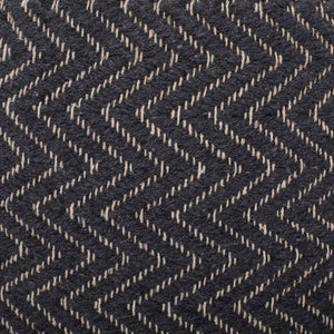 English Elm Christopher Knight Home® - WOVEN Cotton Pouf Dark Gray Handwoven Boho Zigzag Design Removable Zip Cover Polystyrene Beads 16" 67857.00