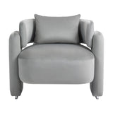 Hearth and Haven Modern Design Velvet Lounge Chair, Single Sofa with Pillows For Living Room, Bedroom W2215P147883