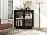 Hearth and Haven Storage Cabinet with Acrylic Door For Living Room, Dining Room, Study W688127148