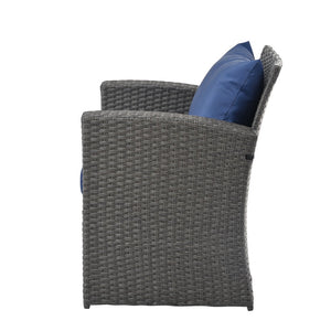 English Elm Patio Furniture Sets: Stylish & Durable Outdoor Seating With Plush Cushions, Weather-Resistant Design W1703S00008-GIGA