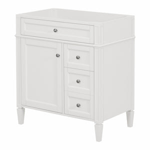 English Elm 30'' Modern Bathroom Vanity Cabinet With 2 Drawers, Tip-Out Storage & Elegant Design - No Basin N710P250685K
