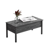 Hearth and Haven [Video Provided]Mdf Lift-Top Coffee Table with Storage For Living Room, Dark Grey Oak W848134663