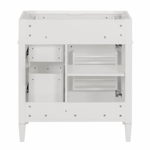 English Elm 30'' Modern Bathroom Vanity Cabinet With 2 Drawers, Tip-Out Storage & Elegant Design - No Basin N710P250685K