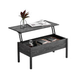 Hearth and Haven [Video Provided]Mdf Lift-Top Coffee Table with Storage For Living Room, Dark Grey Oak W848134663