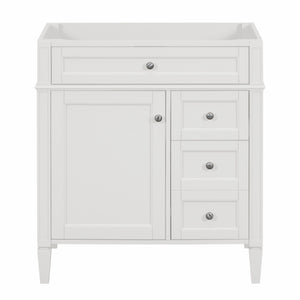 English Elm 30'' Modern Bathroom Vanity Cabinet With 2 Drawers, Tip-Out Storage & Elegant Design - No Basin N710P250685K