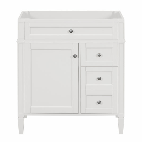 English Elm 30'' Modern Bathroom Vanity Cabinet With 2 Drawers, Tip-Out Storage & Elegant Design - No Basin N710P250685K
