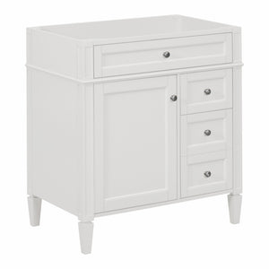 English Elm 30'' Modern Bathroom Vanity Cabinet With 2 Drawers, Tip-Out Storage & Elegant Design - No Basin N710P250685K