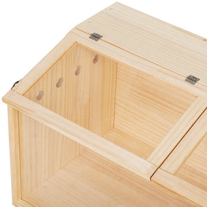 English Elm Middle Pine Wood Small Animal Habitat with Clear Acrylic Front Panel for Easy Viewing W2181P156758