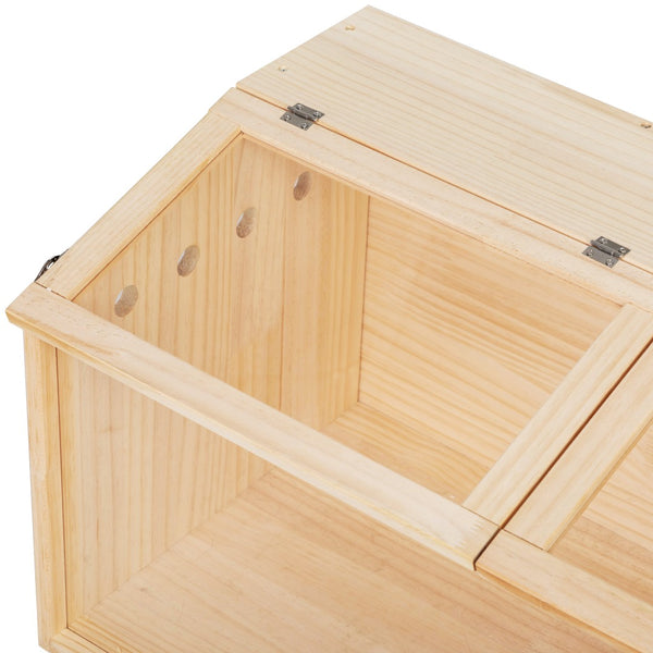 English Elm Middle Pine Wood Small Animal Habitat with Clear Acrylic Front Panel for Easy Viewing W2181P156758
