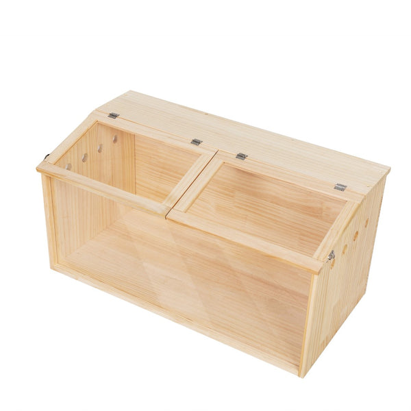 English Elm Middle Pine Wood Small Animal Habitat with Clear Acrylic Front Panel for Easy Viewing W2181P156758