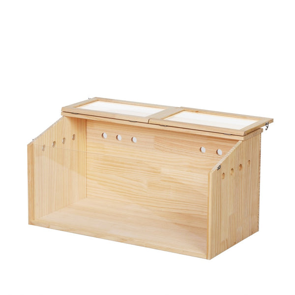 English Elm Middle Pine Wood Small Animal Habitat with Clear Acrylic Front Panel for Easy Viewing W2181P156758