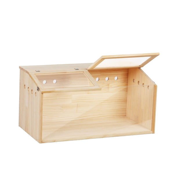 English Elm Middle Pine Wood Small Animal Habitat with Clear Acrylic Front Panel for Easy Viewing W2181P156758