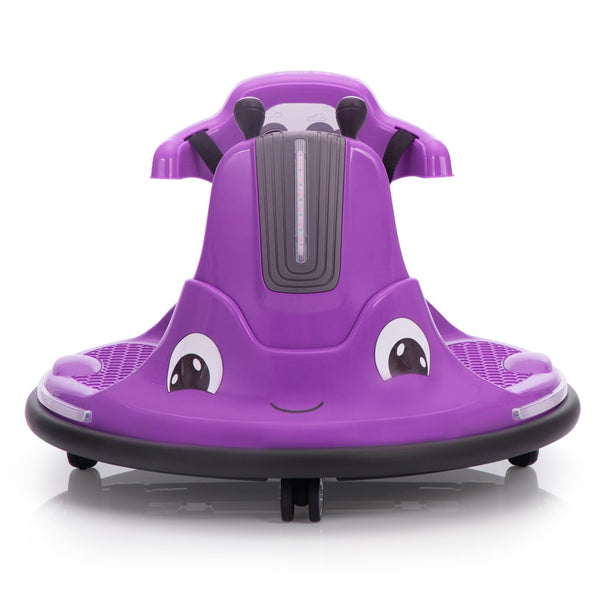English Elm 12v Snail Ride on Bumper Car for Toddlers with Remote Led Lights Music Spin Play W2181P156753