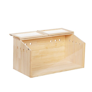 English Elm Middle Pine Wood Small Animal Habitat with Clear Acrylic Front Panel for Easy Viewing W2181P156758