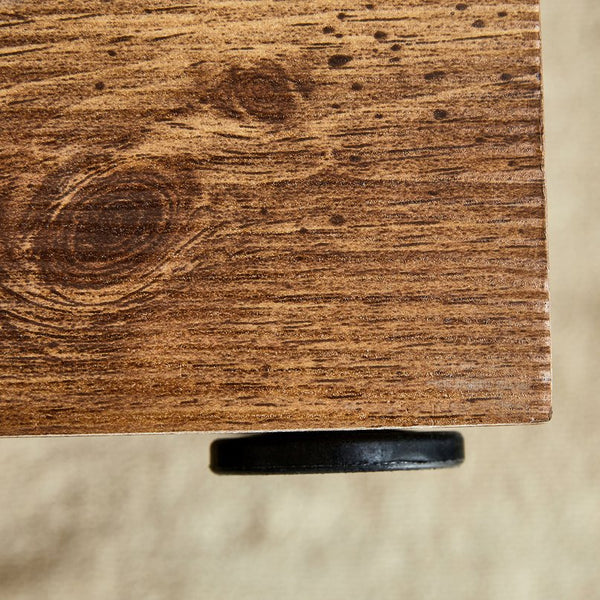 English Elm Modern MDF coffee table with textured grain finish, durable easy-assemble design for stylish living rooms Wood W1151P194277