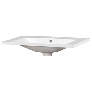 English Elm 30" Resin Bathroom Vanity Top with 3 Faucet Holes, Durable White Basin, Easy-Care Surface, 36.5" L WF316527AAK