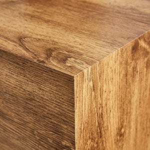 English Elm Modern MDF coffee table with textured grain finish, durable easy-assemble design for stylish living rooms Wood W1151P194277